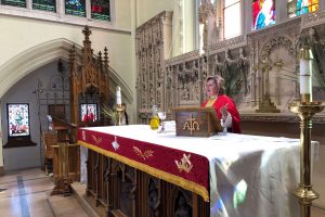 Bishop Susan Bell renewed the vows of nearly 100 clergy and licensed lay workers during an online service on Holy Tuesday streamed live from Christ's Church Cathedral in Hamilton.